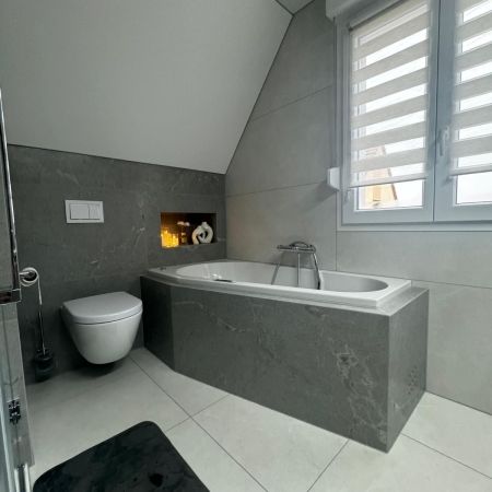 Salle de bain chic et fonctionnelle Salle de bain chic et fonctionnelle