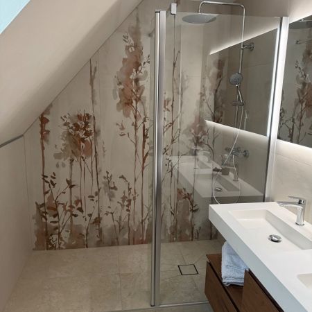 Rénovation salle de bain ambiance douce & végétale