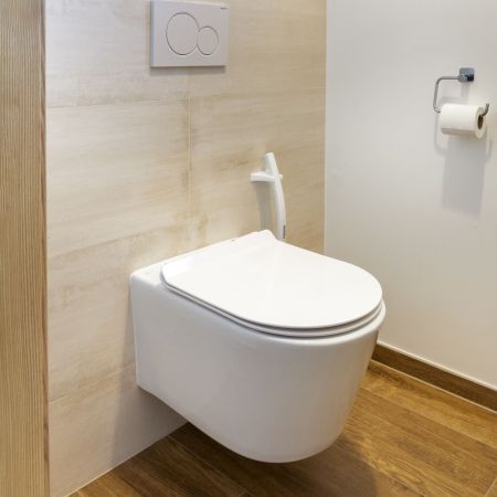 Un espace WC raffiné dans une maison neuve