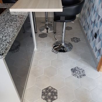 Sol cuisine en hexagone