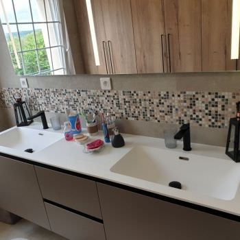 Réorganisation d'un espace salle de bain et WC Réorganisation d'un espace salle de bain et WC